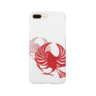 月の魚の文鳥紋～紅 Smartphone Case