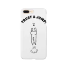 SHINOBU LABORATORY.のTRUST & JUMP !(BLACK) スマホケース