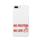 BROOKLYN-SENDAIのNO PROTEIN NO LIFE スマホケース