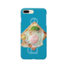 mk-paletのegg toast (sky blue) Smartphone Case