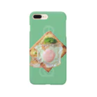 mk-paletのegg toast grayish green Smartphone Case