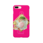 mk-paletのegg toast (magenta) スマホケース