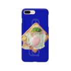 mk-paletのegg toast (royal blue) Smartphone Case