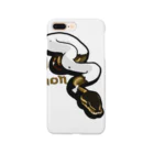 Sumireptiles🐍__爬虫類・生き物グッズのパイボール（ブラックパステル） Smartphone Case