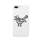 illust_designs_labの疫病退散！版画風のヨゲンノトリのイラスト Smartphone Case