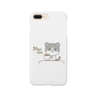 little lion house公式ショップ（大人のためのねこ）の黒白猫のシンプルモノトーン Smartphone Case