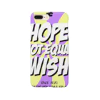 HOPE NOT EQUAL WISHのretro pop style ep4 / yellow x purple Smartphone Case
