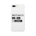 猫JCT.のWhat I want is not a job, it is money. Smartphone Case