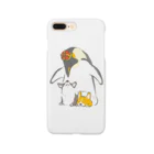 サカモトリエ/イラストレーターの皇帝ペンギンとコーギー Smartphone Case