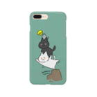 黒まめ雑貨店のがけっぷちにゃんこ🐾 Smartphone Case