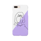 K_no_rakugakiのgirl_purple Smartphone Case