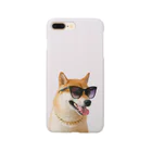 Simple Caseのサングラスをした犬のスマホケース Smartphone Case