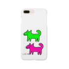 柴犬しばわんこhana873のしばいぬさんたち(ピンクと黄緑)柴犬さんたち Smartphone Case