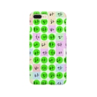 LalaHangeulのかなだらまばさ　カラフルグリーン(白地) Smartphone Case