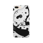 B-side shopのrespiration(モノクロ) Smartphone Case