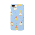 つぐみ☪︎ *.のヘンテコbird ブルー Smartphone Case