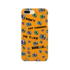 TMD ONLINE STORAGEのDon't cut corners to take a break.orange Smartphone Case