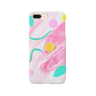 aicecreamの花1　水彩、クレヨン、おりがみ Smartphone Case