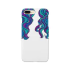 ラージLOVEのブルーヘア Smartphone Case