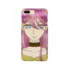 ガールズルームのピンク髪の女性 Smartphone Case