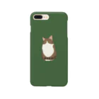 モナミモザのハチワレキジ白猫 Smartphone Case