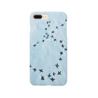 如夢幻の雪の上の足跡 Smartphone Case