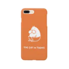 くらきち ONLINE SHOPのねこタイツ おすわり オレンジ Smartphone Case