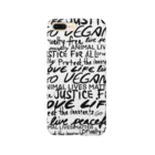 Niea999’s プチハッピー shopのLove life, go vegan Smartphone Case