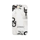 juterus musicのJUTERUS モノクロバックプリント スマホケース