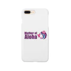 Mother of AlohaのMother of Aloha wahine pink Smartphone Case