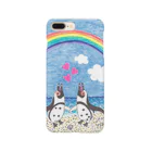 penguininkoの虹の下で鳴き合うケープペンギン Smartphone Case