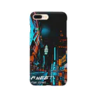 homofuturusのMidnight urban street Smartphone Case