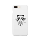 🐼コミックパンダ🐼【オンラインショップ】のパンダくん（モノクロ） Smartphone Case