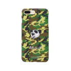 NikusyokuPandaの肉食パンダ iphoneケース(camo-woodland) Smartphone Case