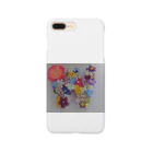 jaune-mimosaのアルファベッドフラワーW Smartphone Case