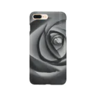 紅retina.の薔薇 水墨画 スマホケース Smartphone Case