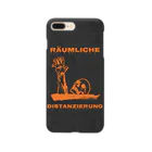 Kleshas【煩悩】のRäumliche Distanzierung【ソーシャルディスタンス】黒地×ゾンビ Smartphone Case