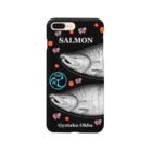 G-HERRINGの鮭（SALMON；桜；巴；卵） （門別 鮭） あらゆる生命たちへ感謝をささげます。 Smartphone Case