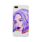 Sachiiiii-shopのpurple lady スマホケース