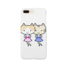 neko*neko*の猫のナナミとミミ子 スマホケース