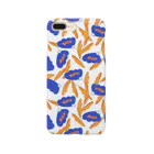 lulupeikkaの北欧風花柄（blue） Smartphone Case