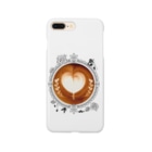 Prism coffee beanの【Lady's sweet coffee】ラテアート メッセージハート / With accessories Smartphone Case