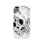 Demon Lord 9 tailsのDay Of The Dead Skull　DEMON スマホケース