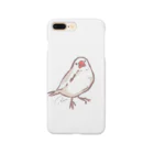 Joy. Ree Illustration SUZURI Shop の首かしげ文鳥 スマホケース