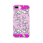 🤍一ノ瀬 彩 🐇⸒⸒ suzuri支店🤍のｶｵｽうさぎ:桃【多数】 Smartphone Case