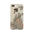 tomo-miseのukiyoe-bijinga-utamaro 江戸の花娘浄瑠璃 椿（スマホケース） Smartphone Case