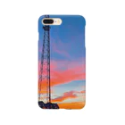 きりとりけずるの田舎の夕景 Smartphone Case