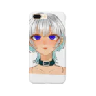 女の子の展覧会のホワイトブルーウルフﾁｬﾝ Smartphone Case