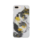 永久凍土の国の白夜の振り向く三毛猫 Smartphone Case