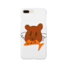 ミステリーキャラクターズのしゃけくわえて飛んでるくま Smartphone Case